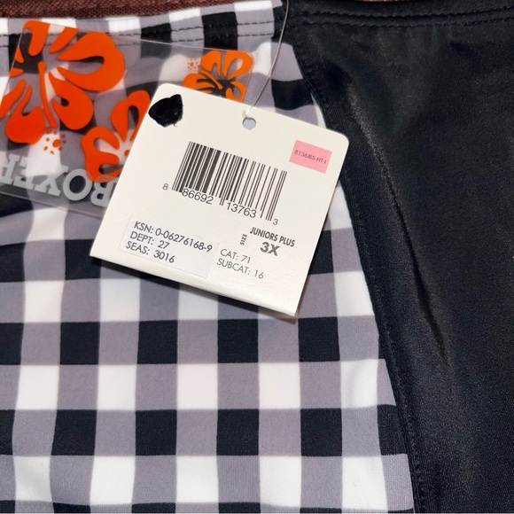 Joe Boxer Black and White Checkered Bikini Bottom - Picture 4 of 7